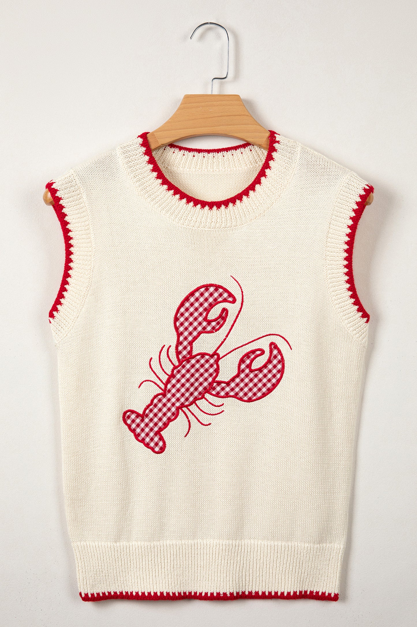 Crawfish Gingham Sweater Vest