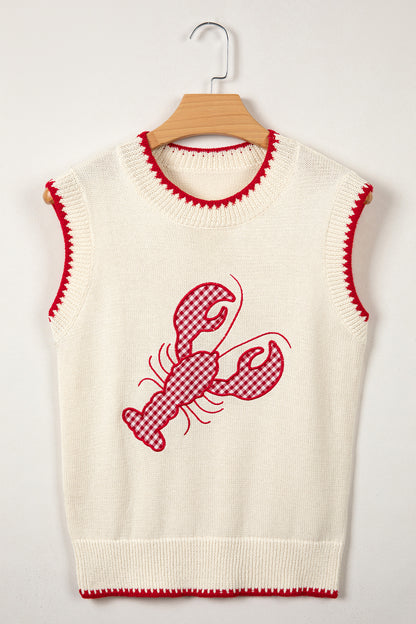Crawfish Gingham Sweater Vest