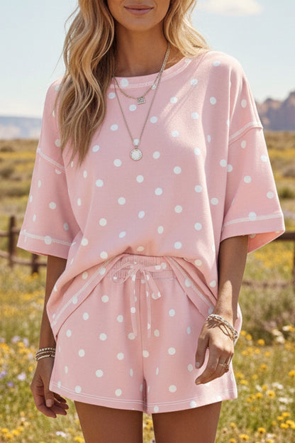 Polka Dot Shorts Set