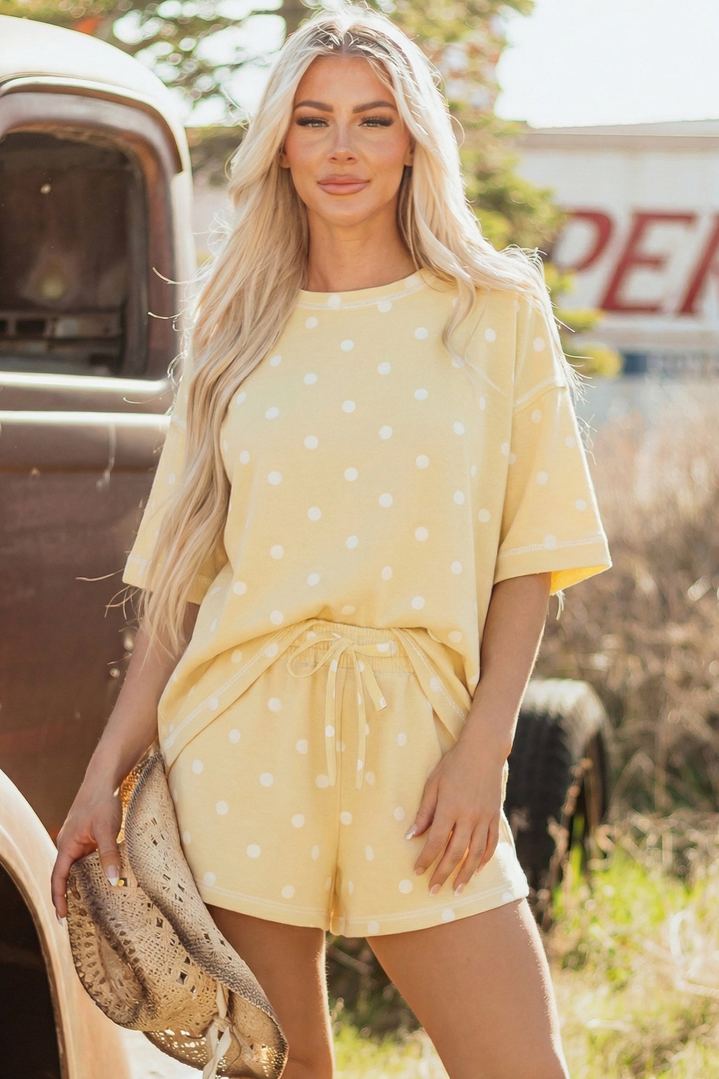 Polka Dot Shorts Set