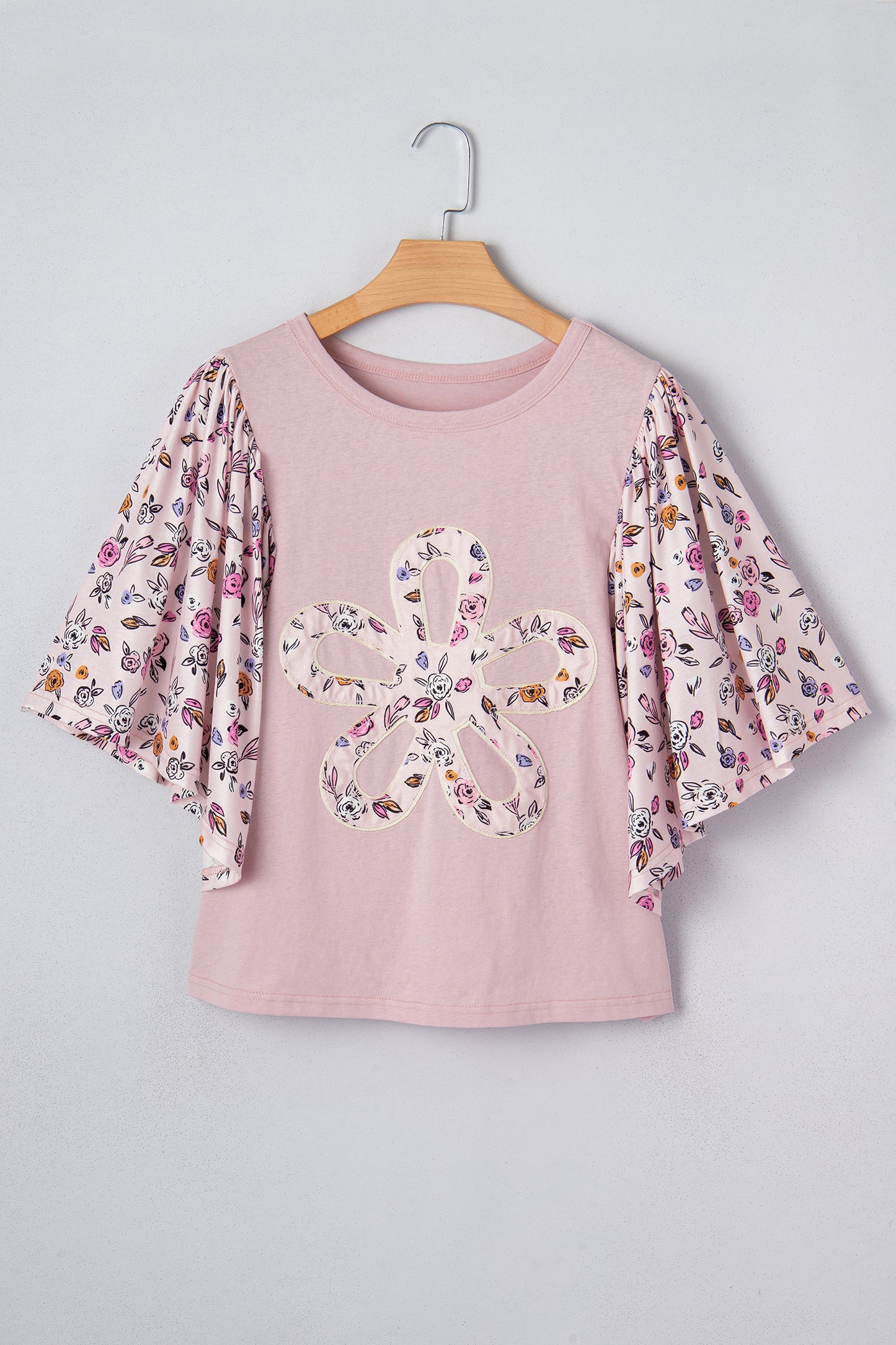 Floral Contrast Blouse