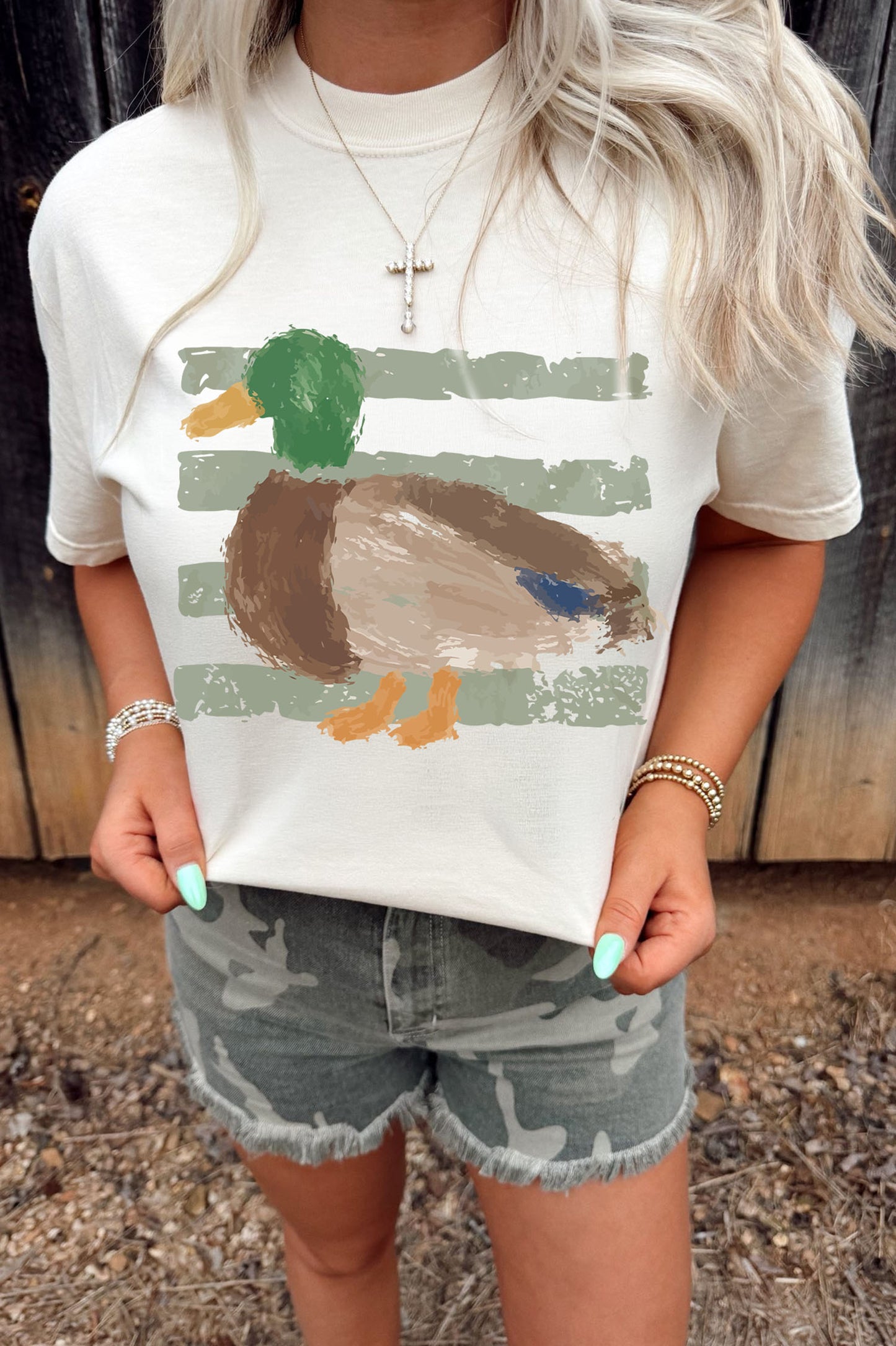 Western Duck Print T-Shirt
