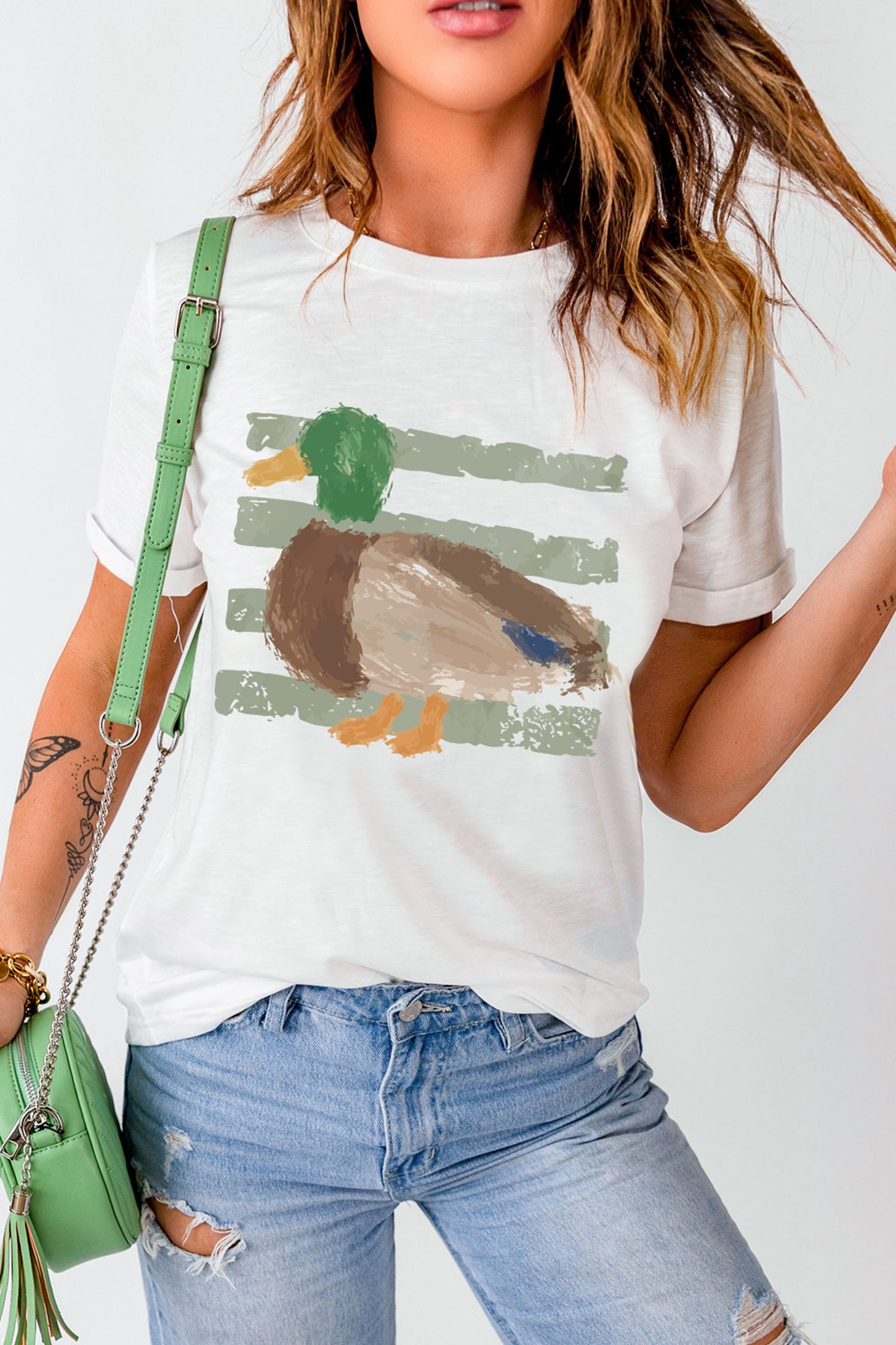 Western Duck Print T-Shirt